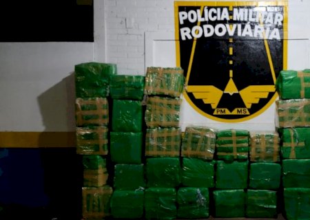 Batalhão de Polícia Militar Rodoviária apreende cerca de 1,2 tonelada de entorpecentes, na MS 164, em Ponta Porã
