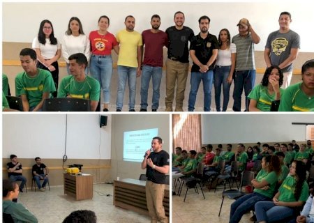 Polícia Civil promove palestra para estudantes de Taquarussu