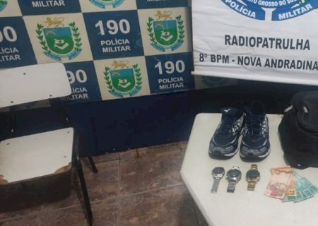 Polícia Militar prende homem e evita furto em Nova Andradina.