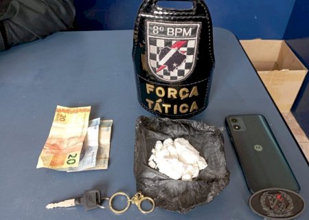 Nova Andradina: Força Tática do 8ºBPM prendeu foragido da justiça por Tráfico de Drogas, Desobediência e Direção Perigosa