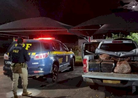 Em Deodápolis jovem de 18 anos é preso conduzindo veículo com 758 quilos de maconha