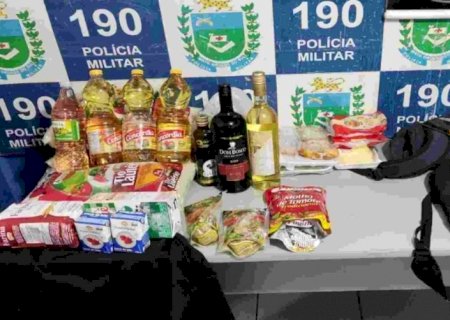 Polícia prende homem suspeito de furtar alimentos que seriam trocados por drogas