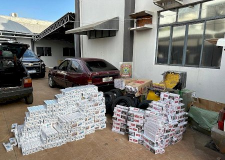 Polícia Federal prende homens com mercadorias contrabandeadas do Paraguai