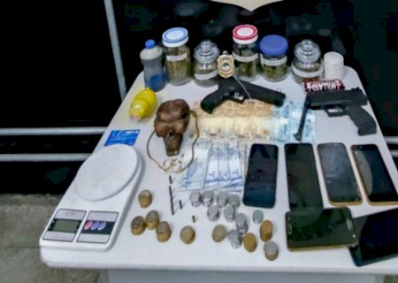 Polícia Civil fecha armazém de tráfico de drogas em assentamento de Miranda
