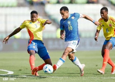 Brasil vence Colômbia e fica perto da vaga no Mundial Sub-20