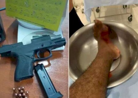 Jogador é baleado no pé por homem armado em partida de futebol