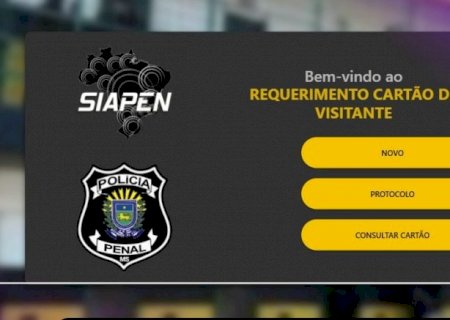 Agepen lança cadastro on-line para emissão do cartão do visitante em unidades prisionais de MS