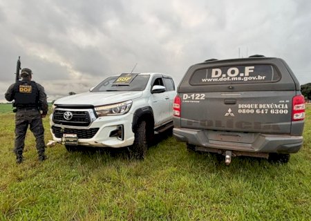 Paraguaios são presos pelo DOF com caminhonete roubada no Paraná