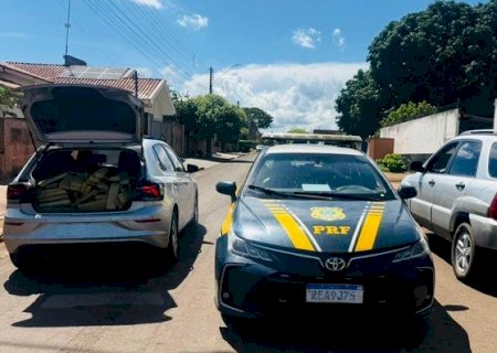 PRF apreende 654 Kg de maconha em Anaurilândia